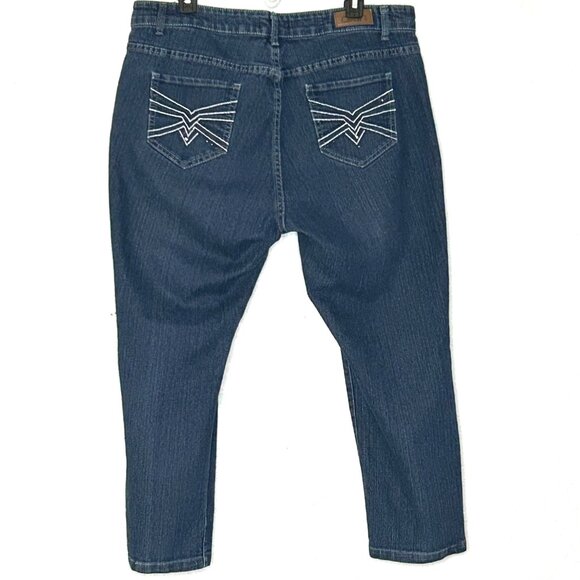 dkin Women's size 18 W Blue High Rise Jeans - Picture 12 of 15